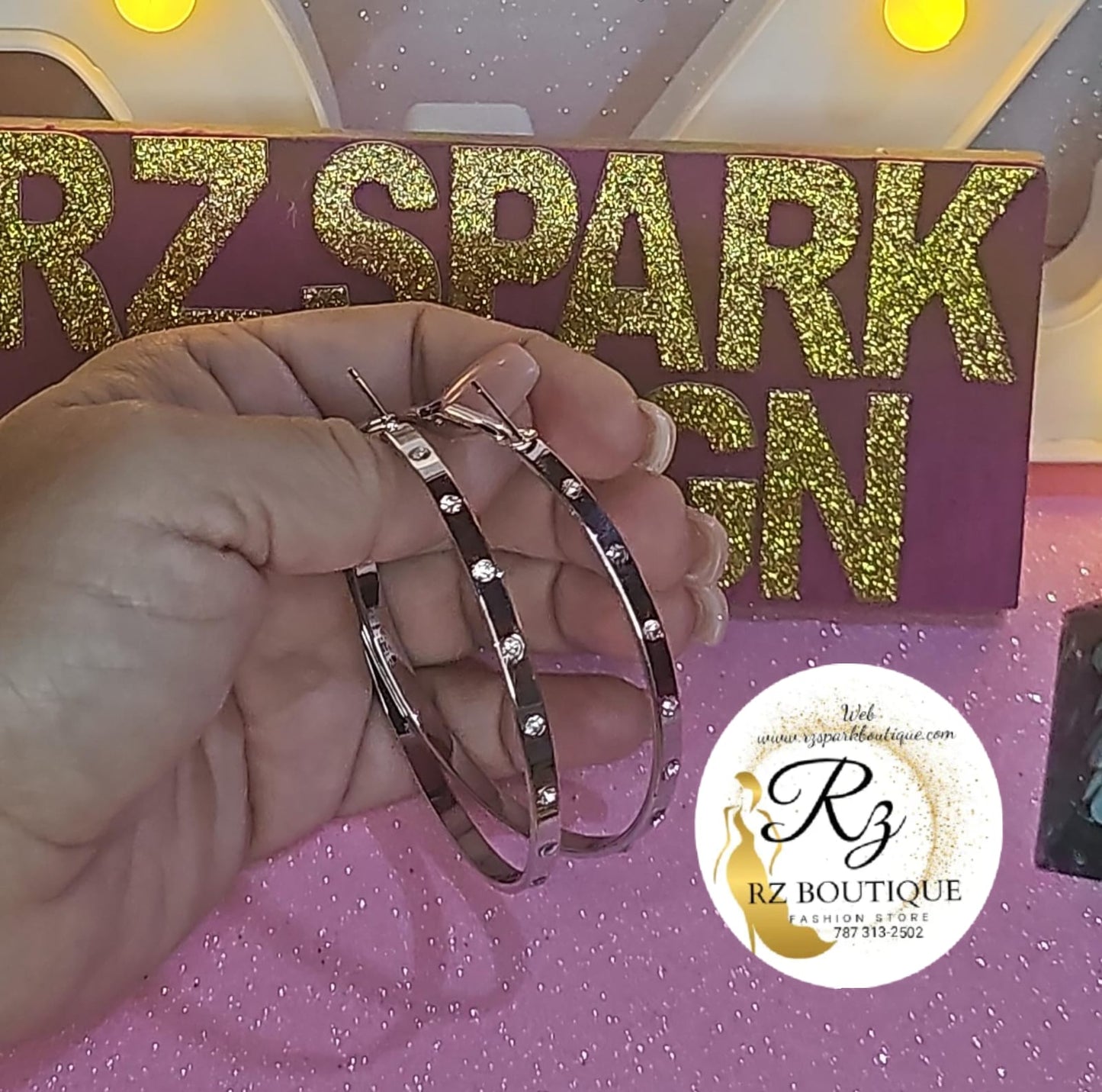 Aretes Argolla Plata