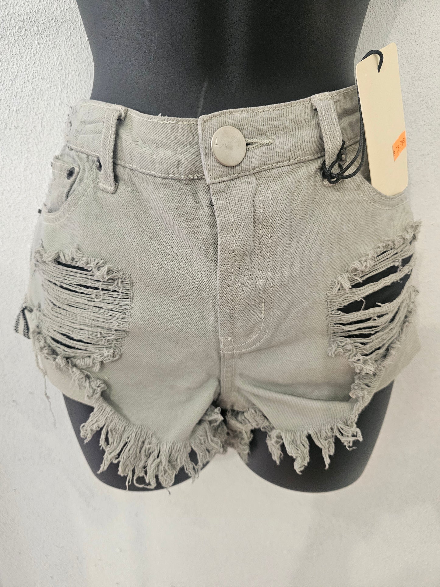 Denim Corto Gris