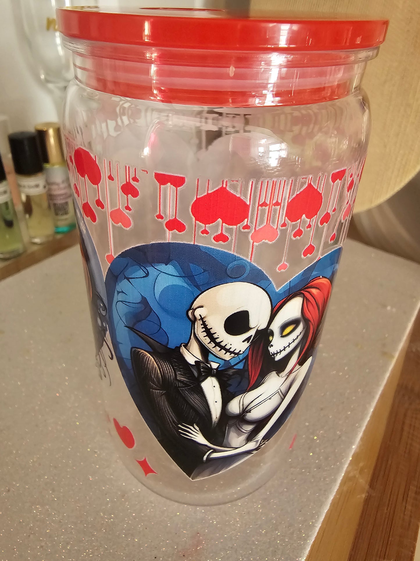 Vaso Velentine Plastico