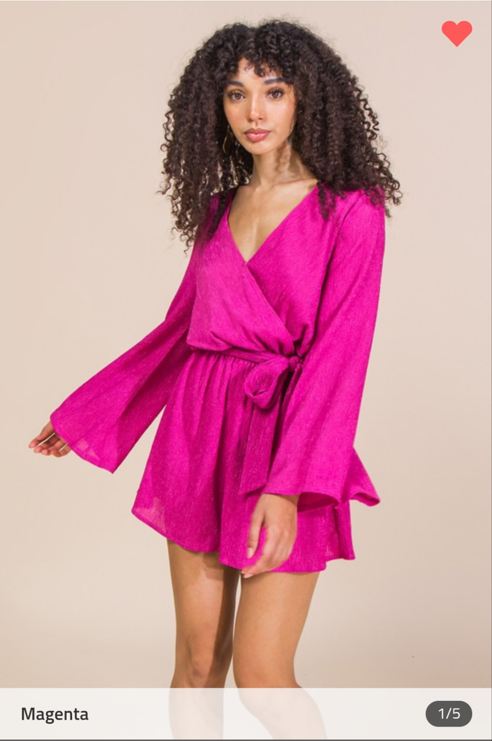Romper Magenta