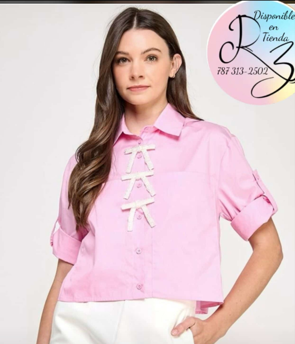 Blusa Botones Lazos