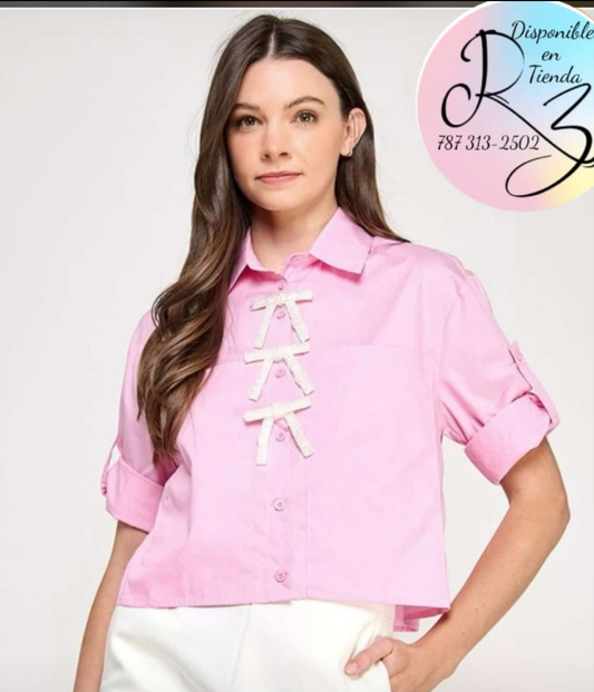 Blusa Botones Lazos