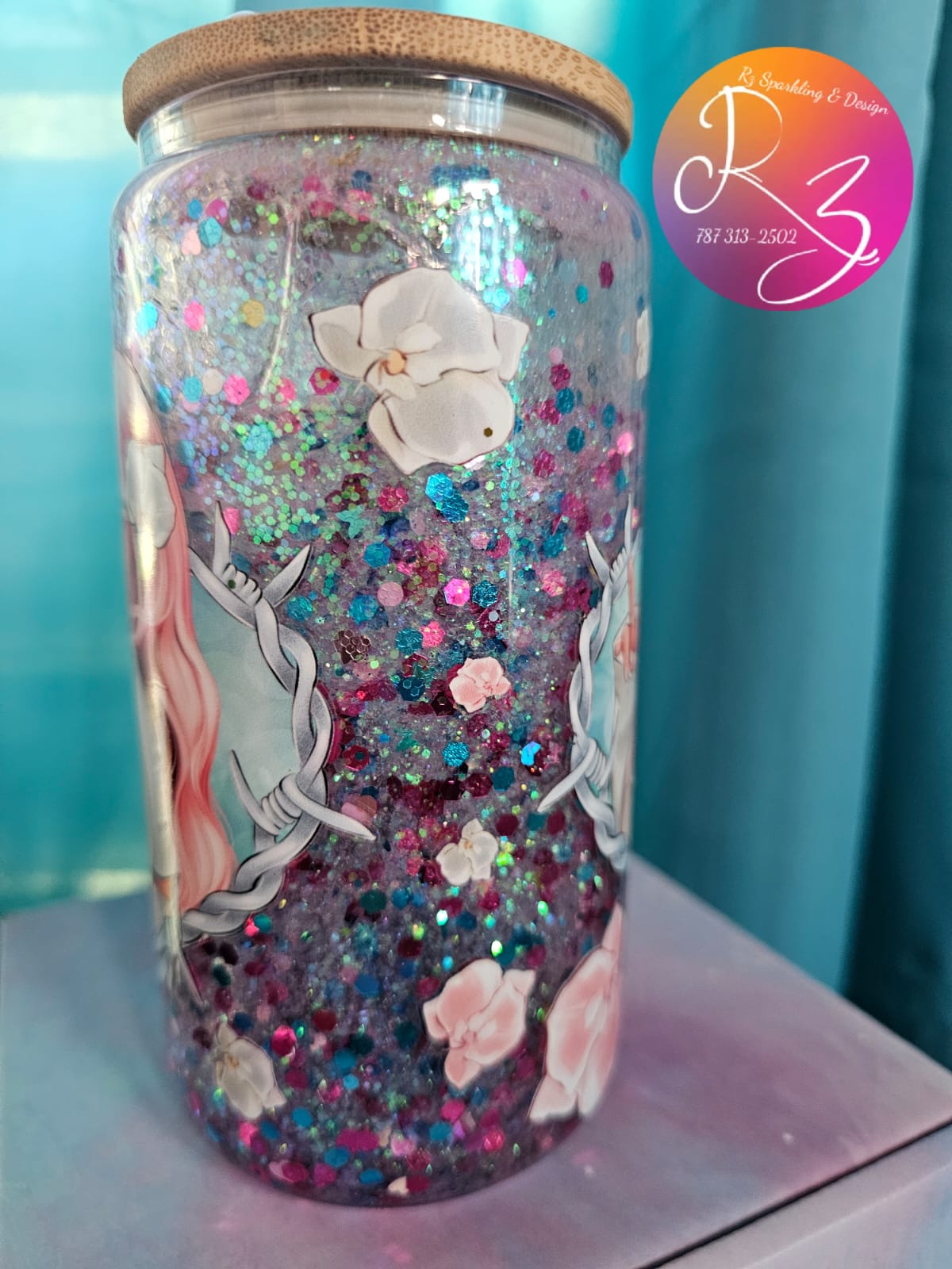 Vaso Cristal Motivo Karol G