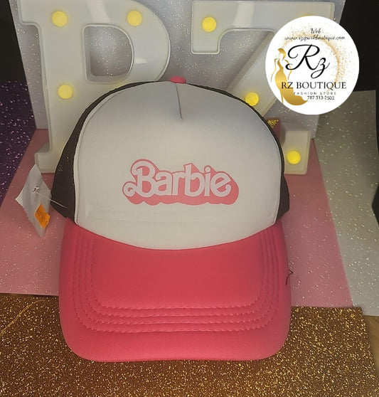 Gorra Barbie Negra y Rosa