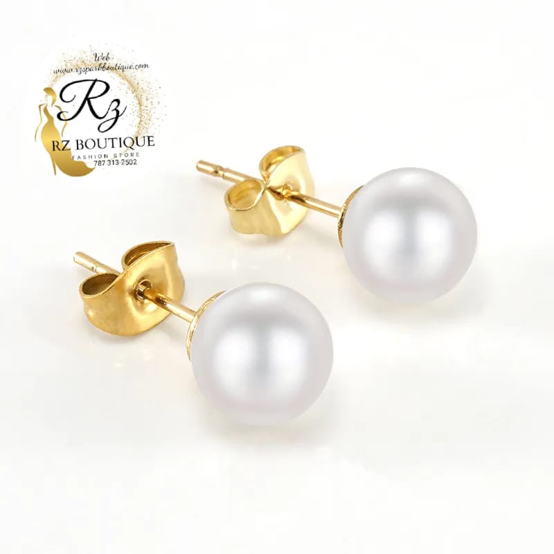 Aretes Simulación Perla