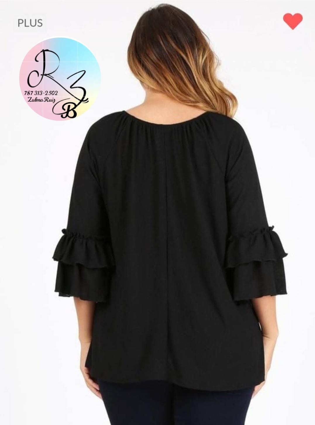 Ruffle Sleeve Blouse
