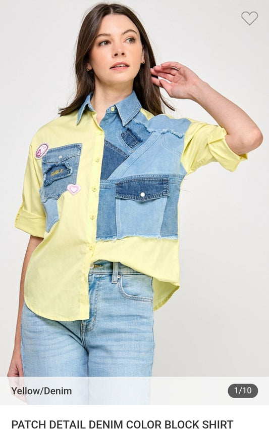 Denim Color Block