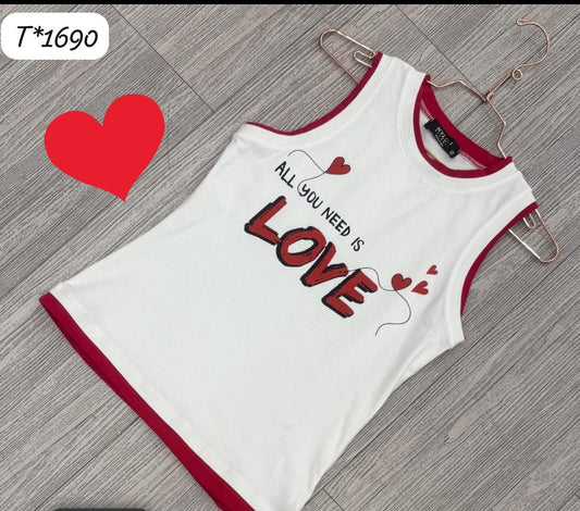 Blusa Sin Mangas Love