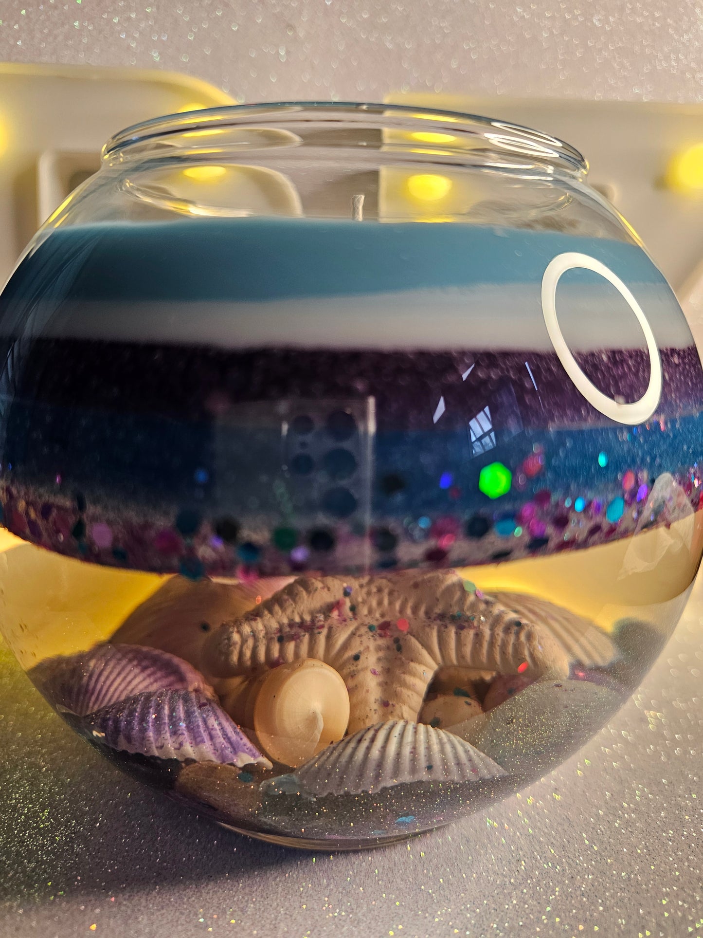 Vela Ocean Purple con Agua