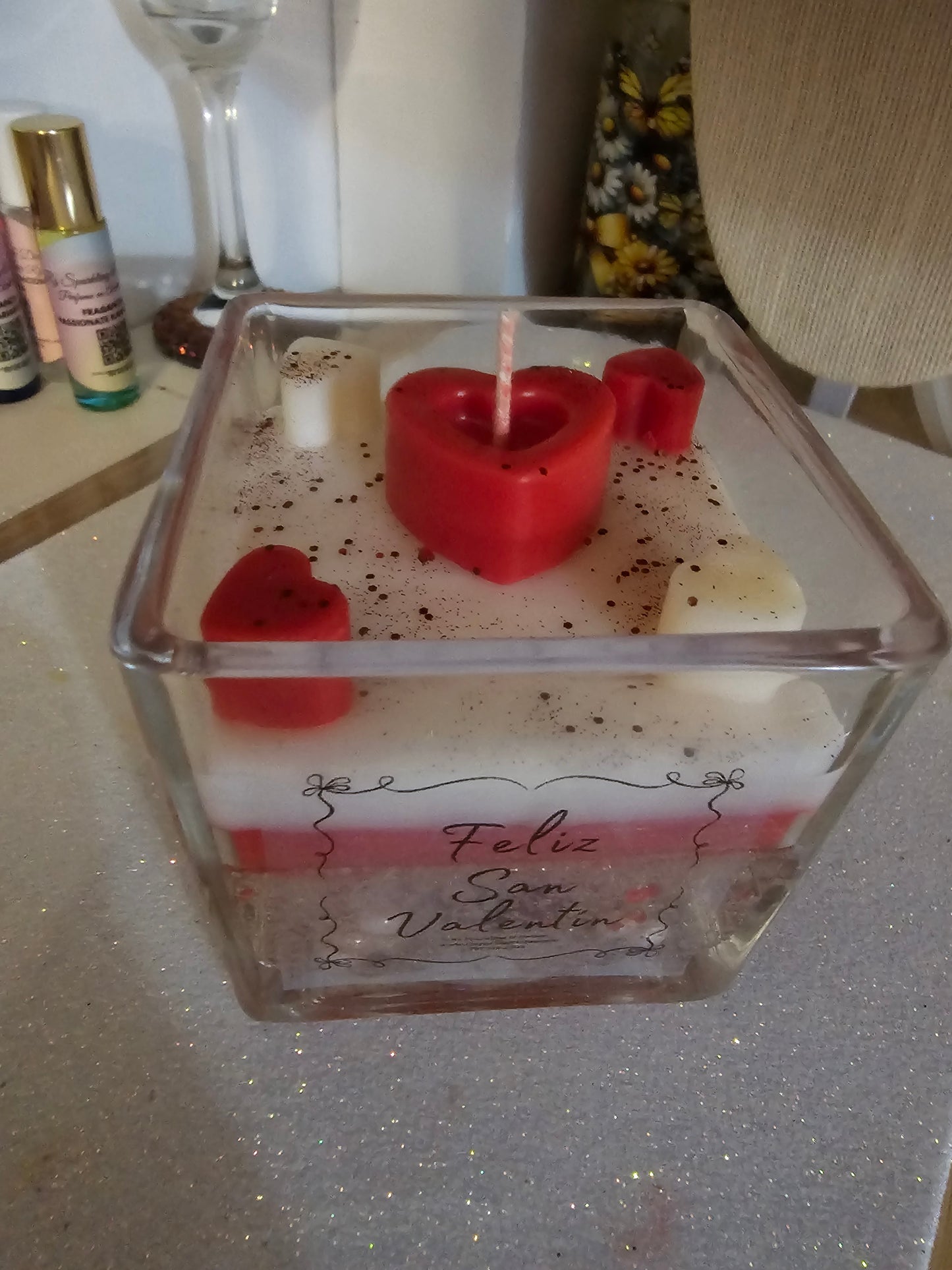 Vela Motivo San Valentine